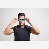 Herren & Damen Sonnenbrille Blau - OPP Deutschland - Mode Schuhe