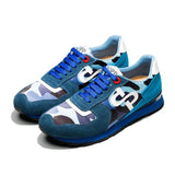 Schnür Paint Sneakers Blau - OPP Deutschland - Mode Schuhe