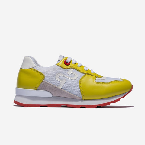 Damen Schnür wildleder- Sneakers Gelb - OPP Deutschland - Mode Schuhe