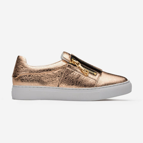 Damen Loafers Schuhe Golden - OPP Deutschland - Mode Schuhe