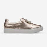 Damen Loafers Schuhe Golden - OPP Deutschland - Mode Schuhe