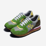 Damen Schnür wildleder- Sneakers Grün - OPP Deutschland - Mode Schuhe