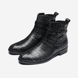 Herren Knöchel Stiefel Silber/Schwarz - OPP Deutschland - Mode Schuhe