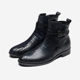 Herren Knöchel Stiefel Schwarz/Blau - OPP Deutschland - Mode Schuhe