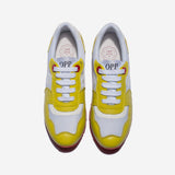 Damen Schnür wildleder- Sneakers Gelb - OPP Deutschland - Mode Schuhe