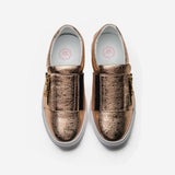 Damen Loafers Schuhe Golden - OPP Deutschland - Mode Schuhe