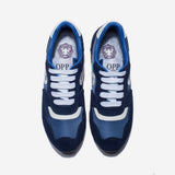 Damen Schnür wildleder- Sneakers Blau - OPP Deutschland - Mode Schuhe