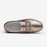 Damen Loafers Schuhe Golden - OPP Deutschland - Mode Schuhe