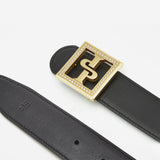 18K Plated Diamond Inlaid Herren Gürtel Schwarz Gold - OPP Deutschland - Mode Schuhe