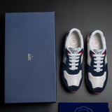 Damen Schnür wildleder- Sneakers Blau - OPP Deutschland - Mode Schuhe