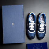 Damen Schnür wildleder- Sneakers Blau - OPP Deutschland - Mode Schuhe