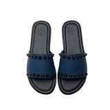 Leder Sandale Blau - OPP Deutschland - Mode Schuhe