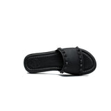 Leder Sandale Schwarz - OPP Deutschland - Mode Schuhe