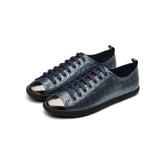 Casual Schnür Schuhe Blau - OPP Deutschland - Mode Schuhe