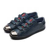 Metall Hook&Loop Schuhe Blau - OPP Deutschland - Mode Schuhe